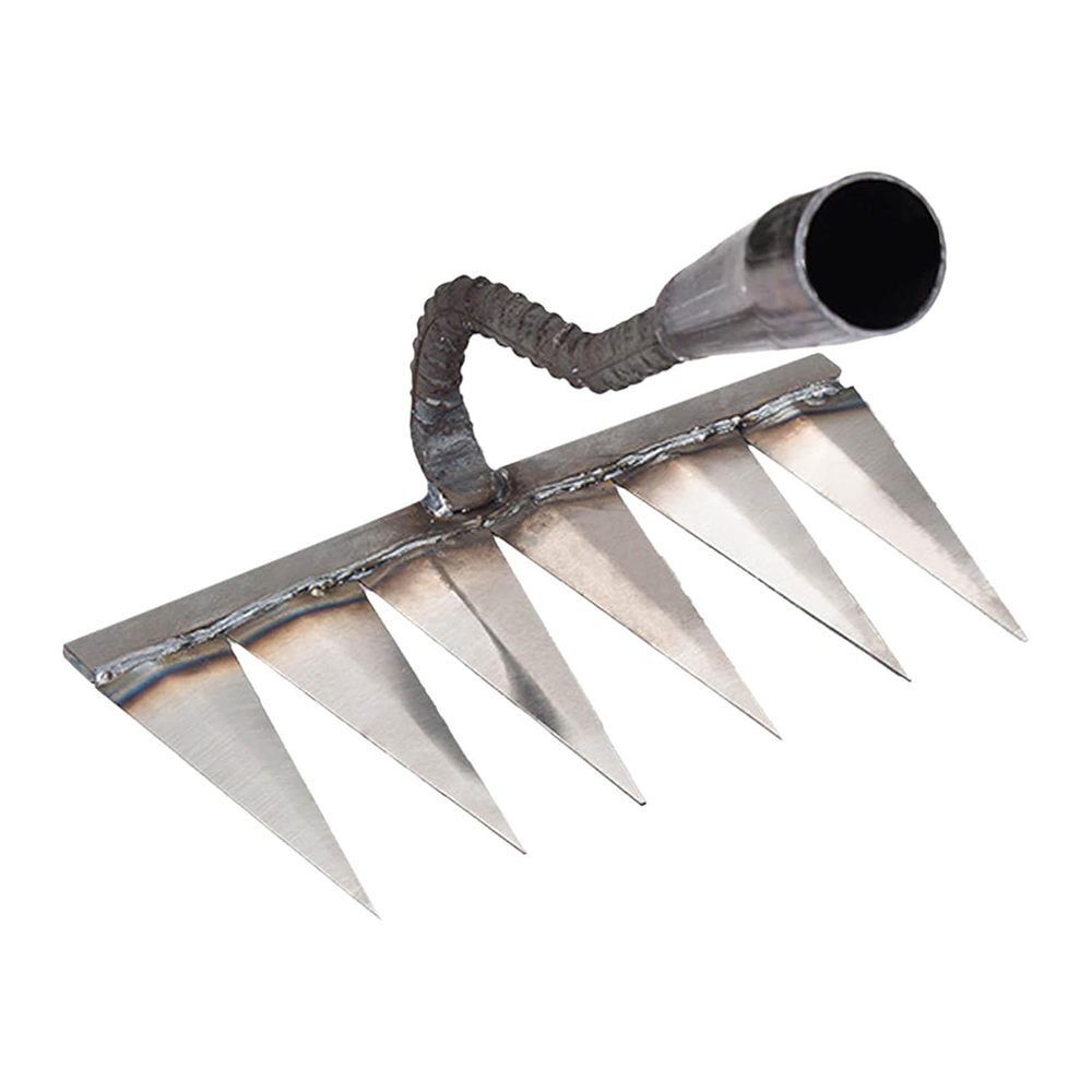 THE STYLE SUTRA® Gardening Hoe Vegetable Plowing Planting Farm for Weeding Garden 5 Tooth