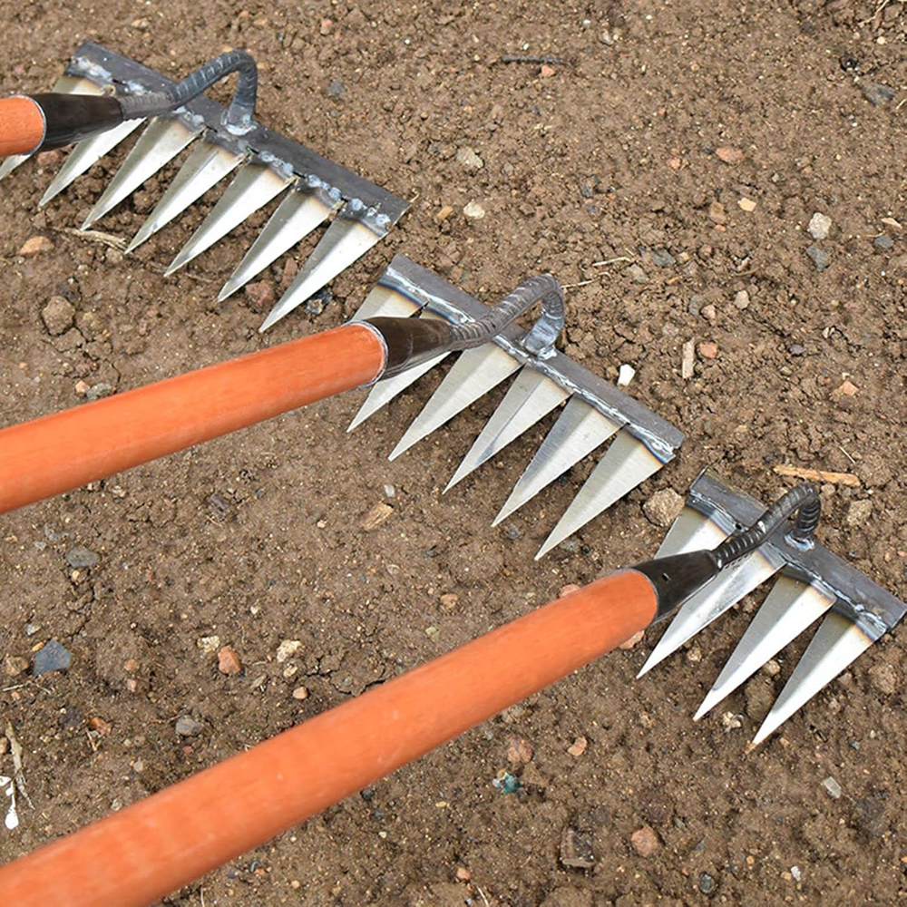 THE STYLE SUTRA® Gardening Hoe Vegetable Plowing Planting Farm for Weeding Garden 5 Tooth