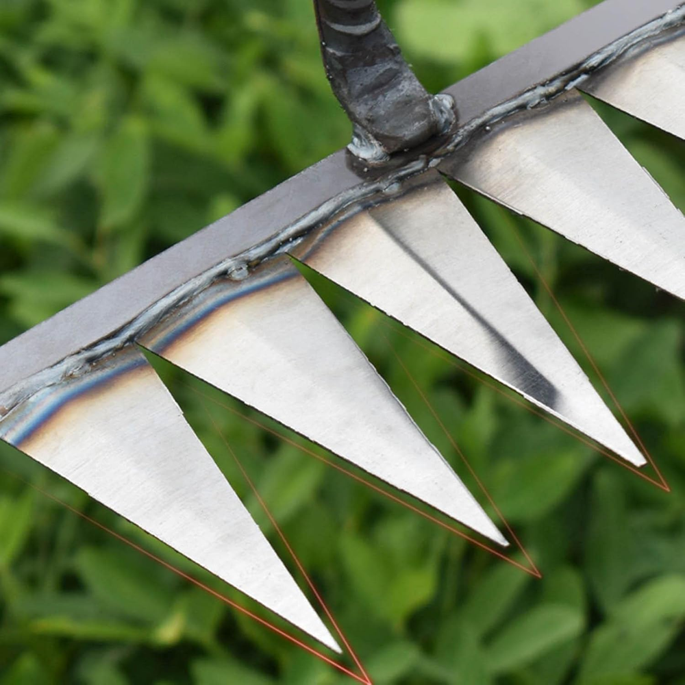THE STYLE SUTRA® Gardening Hoe Vegetable Plowing Planting Farm for Weeding Garden 5 Tooth