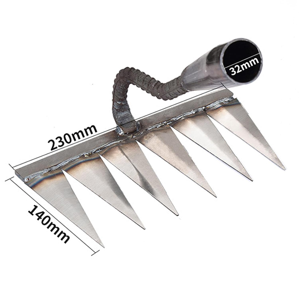 THE STYLE SUTRA® Gardening Hoe Vegetable Plowing Planting Farm for Weeding Garden 5 Tooth